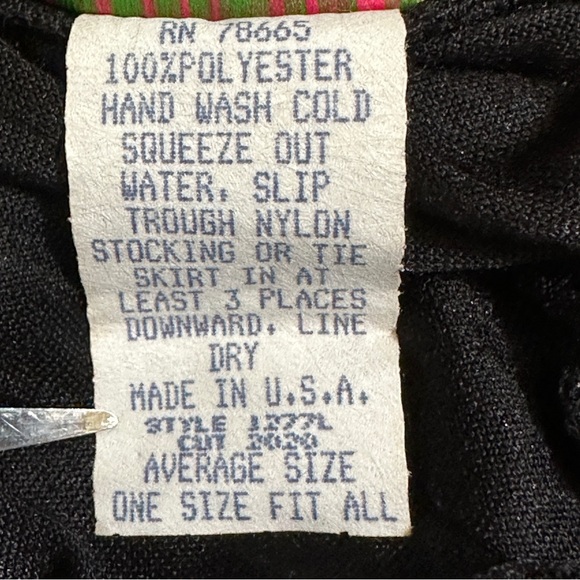 Vintage 90s Cactus Flower Crushed Velvet Maxi Skirt – OSFA - Picture 7 of 9